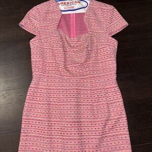 Pink Textured Women's Dress